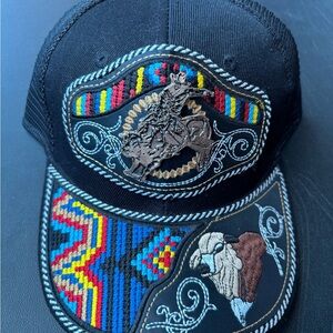 Colorful Embroidered Rodeo Cap